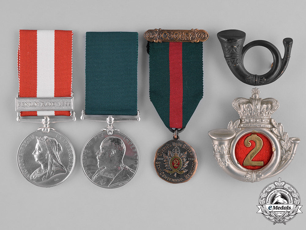 united_kingdom._a_canada_general_service,_long_service_and_qor_reunion_medals_to_pte_henry_fricker_m181_4279