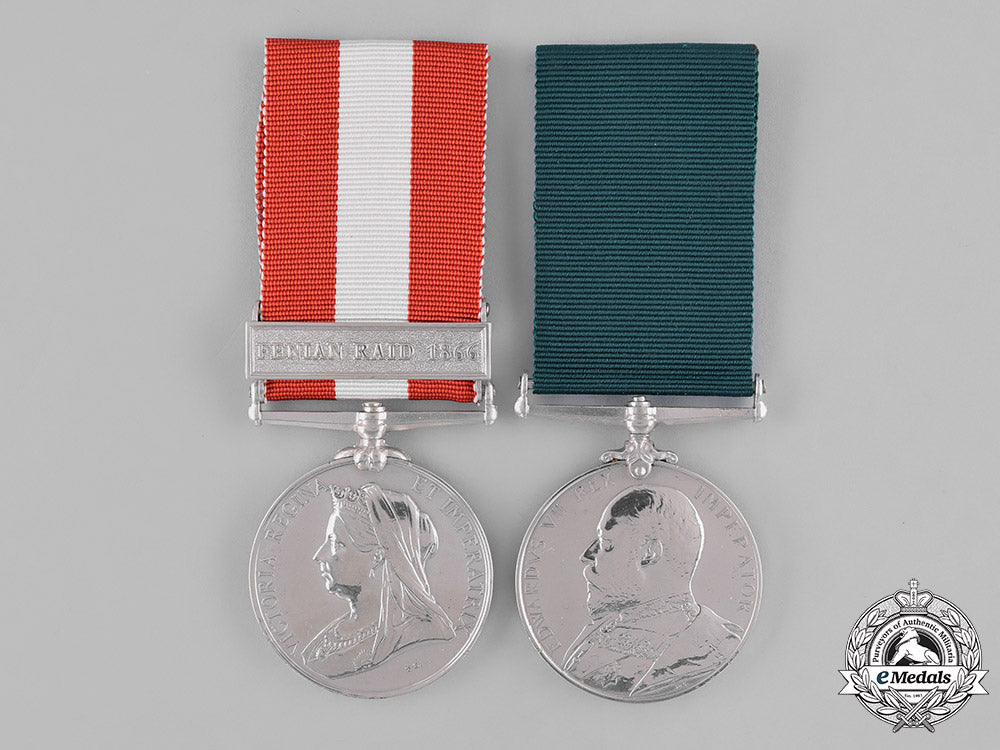 united_kingdom._a_canada_general_service,_long_service_and_qor_reunion_medals_to_pte_henry_fricker_m181_4280
