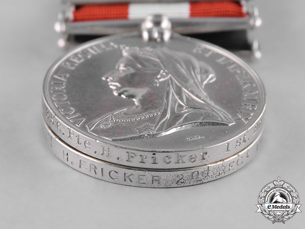 united_kingdom._a_canada_general_service,_long_service_and_qor_reunion_medals_to_pte_henry_fricker_m181_4281