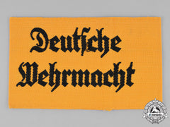 Germany, Wehrmacht. An Armband For A Civilian In Wehrmacht Service