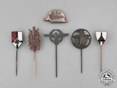 Germany. Six Stick Pins And Badges