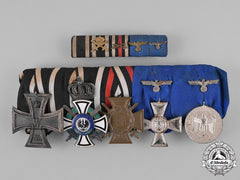Prussia, State. A Medal Bar With A Houseorder Of Hohenzollern, With Its Matching Ribbon Bar