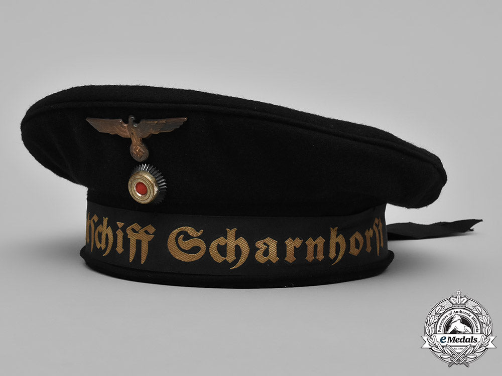 germany,_kriegsmarine._a_kriegsmarine_battleship_scharnhorst_seaman’s_cap_m181_4984