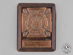 South Africa. A Memorial Plaque To Pte. Vaughan, Imc, Died On Service, 1941