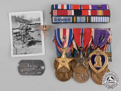 united_states._a_korean_silver_star,_bronze_star,_purple_heart_group_to_private_first_class_andrew_brill_m181_5320