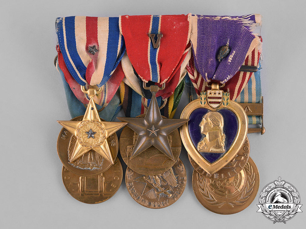 united_states._a_korean_silver_star,_bronze_star,_purple_heart_group_to_private_first_class_andrew_brill_m181_5321