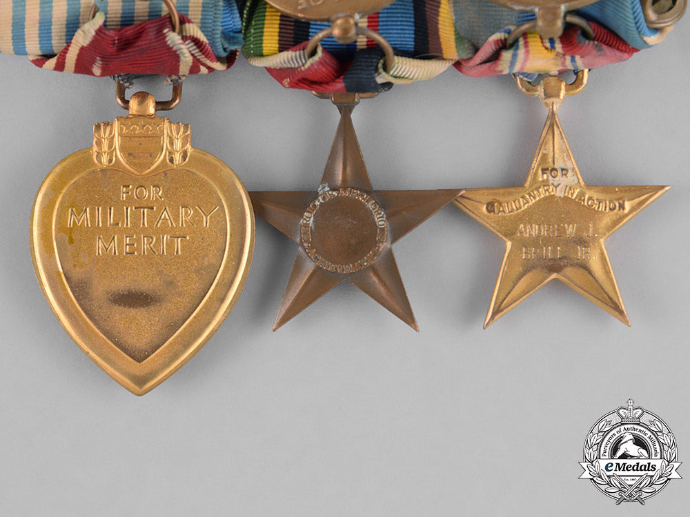 united_states._a_korean_silver_star,_bronze_star,_purple_heart_group_to_private_first_class_andrew_brill_m181_5323
