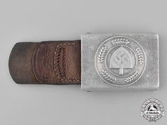 Germany, Rad. A Standard Issue Em/Nco’s Rad Belt Buckle, With Leather Tab, By Schmöle & Co