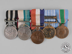 Nepal, Kingdom. A Korea & Long Service Medal Bar