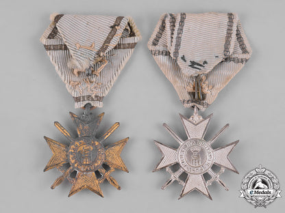 bulgaria,_kingdom._two_first_world_soldier's_crosses_for_bravery1915_m181_5579_1_1
