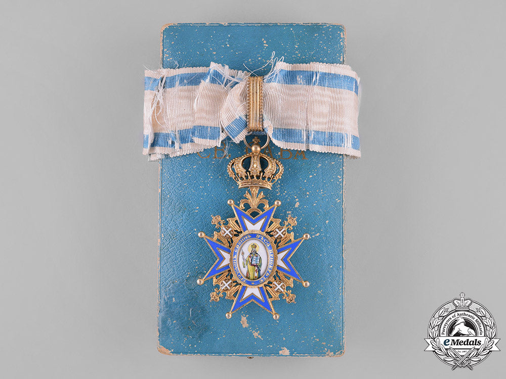 serbia,_kingdom._an_order_of_st._sava,_iii_class_commander,_by_huguenin,_c.1935_m181_5783