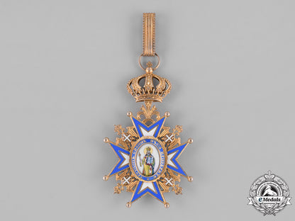 serbia,_kingdom._an_order_of_st._sava,_iii_class_commander,_by_huguenin,_c.1935_m181_5785