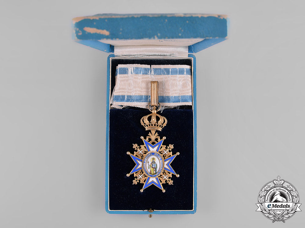 serbia,_kingdom._an_order_of_st._sava,_iii_class_commander,_by_huguenin,_c.1935_m181_5791