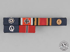 Germany, Wehrmacht. A 1957 Reissue Medal Ribbon Bar