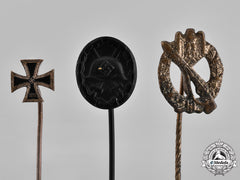 Germany, Wehrmacht. A Grouping Of Three Second War Period Stick Pins