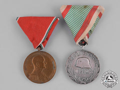 Hungary, Kingdom. A Pair Of First And Second War Period Hungarian Medals