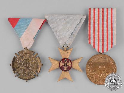 serbia,_kingdom._three_awards,_medals,&_decorations_m181_7801