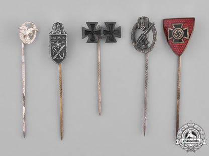 germany,_third_reich._a_group_of_second_war_period_stick_pin_medals_m181_7955