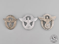Germany, Ordnungspolizei. A Grouping Of Ordnungspolizei (Order Police) Cap Eagles