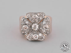 Germany, Austria, United Kingdom. An Order Of St. John/Johanniterorden Gentleman's Ring In Gold & Diamonds