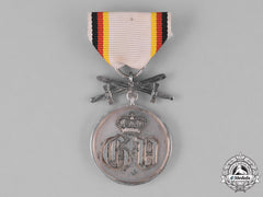 Waldeck, Principality. A Silver Medal Of Merit With Swords, C.1914