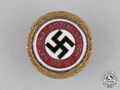 Germany, Nsdap. A Nsdap Golden Party Badge By Deschler & Sohn