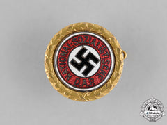 Germany, Nsdap.  A Nsdap Golden Party Badge Awarded To Paul Masser, By Deschler & Sohn