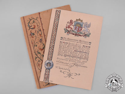 latvia,_first_republic._a_latvijas_vanagi(_latvian_hawks)_member’s_badge,_with_documents,_by_o._pērkons&_a._kucejevs_m181_9105