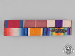 Great Britain. A First War Dso/Obe/Mc/Mid Ribbon Bar