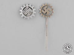 Germany, Third Reich. A Grouping Of German Labour Front (Daf) Pins