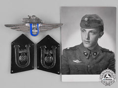 Croatia, Independent State. An Extremely Rare Ww2 Croatian Tank Badge, By S. Johnson, Milano