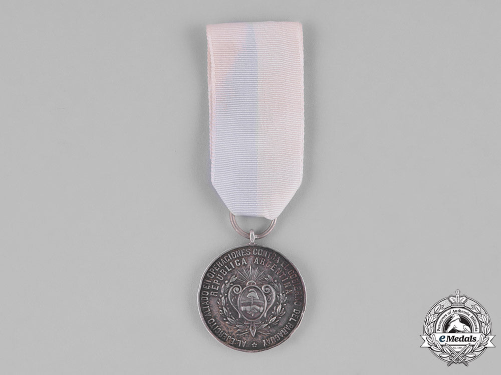 argentina,_republic._a_medal_for_allied_troops_in_operations_against_paraguay,_silver_medal_c.1889_m181_9839