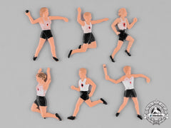 Germany, Hj. A Group Of Miniature Hj Athletic Figurines