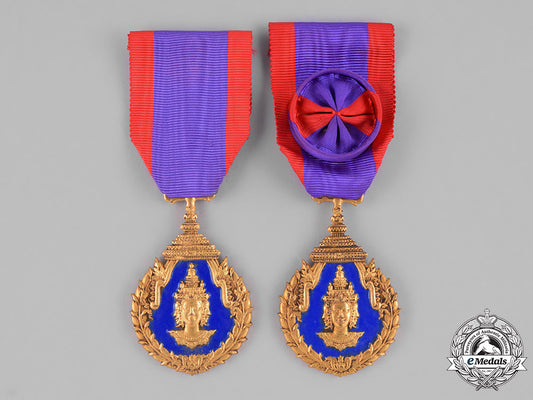 laos,_kingdom._two_medals_for_excellence_in_education,_ii_class_officer_and_iii_class_knight_m182_0231