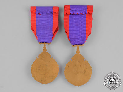 laos,_kingdom._two_medals_for_excellence_in_education,_ii_class_officer_and_iii_class_knight_m182_0232