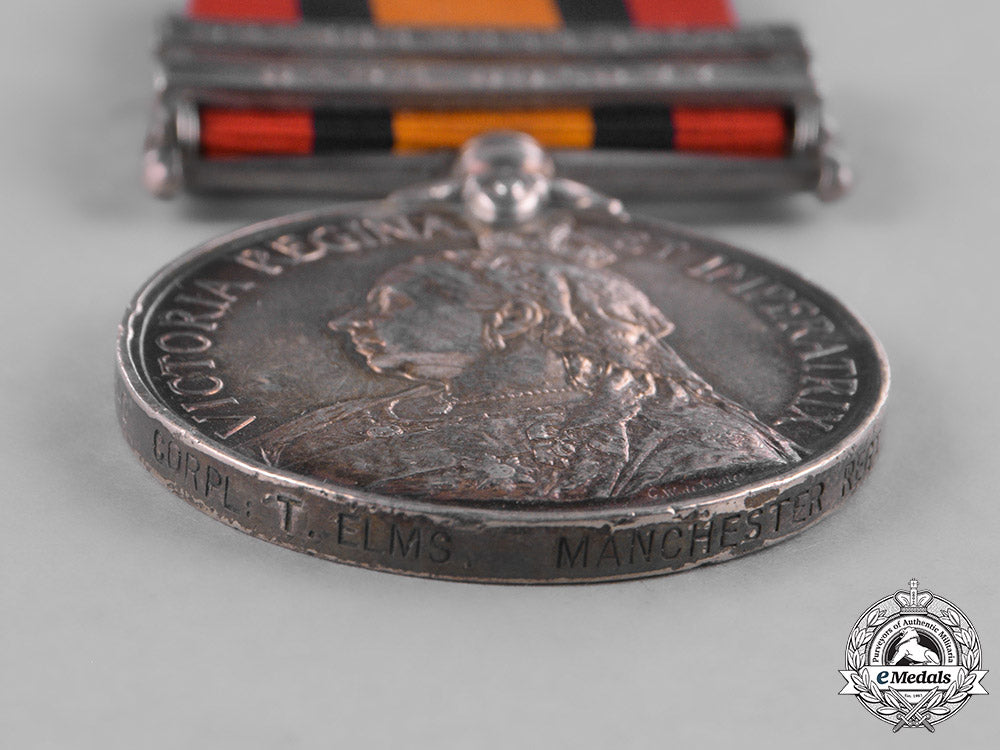 united_kingdom._a_queen's_south_africa_medal1899-1902,_to_corporal_t._elms,_manchester_regiment_m182_0355