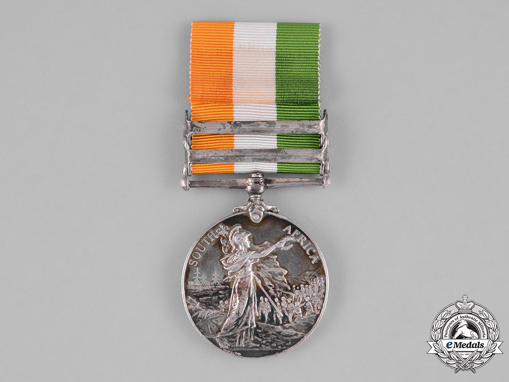 united_kingdom._a_king's_south_africa_medal1901-1902,_to_private_w._ledger,_the_queen's(_royal_west_surrey)_regiment,_wounded_in_action_m182_0357
