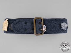 Germany, Third Reich. A Souvenir Belt Featuring Day Badges