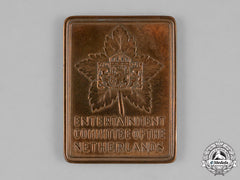 Canada. A Second War Entertainment Committee Of The Netherlands Medal