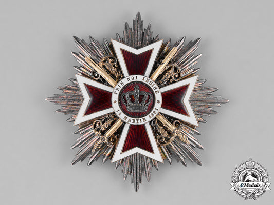 romania,_kingdom._an_order_of_the_crown,_i_class_star,_military_division,_c.1915_m182_0640