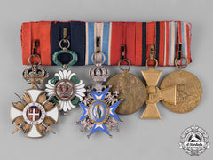 Serbia, Kingdom. A Karageorge Order Medal Bar, C.1918