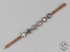 Germany, Hesse. A Gold Bracelet With Miniature Orders, C.1890