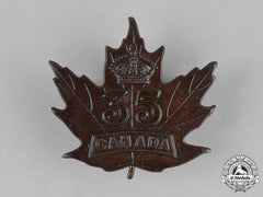 Canada. A 35Th Infantry Battalion Cap Badge, C.1915