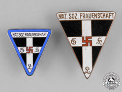 Germany, Ns-Frauenschaft. A Pair Of National Socialist Women’s League Membership Badges