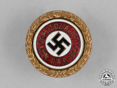 Germany, Nsdap. A Golden Party Badge By Josef Fuess