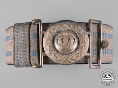Bavaria, Kingdom. An Officer’s Brocade Dress Belt And Buckle, C.1916