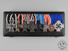 Germany, Imperial. An Prussian Ekii & Long Service Medal Bar In Case