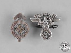 Germany. Two Miniature Membership And Proficiency Badges