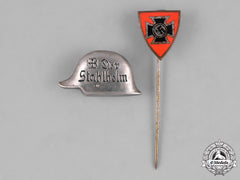 Germany. Two Miniature Membership Badges And Stick Pins