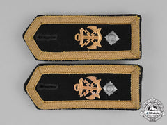 Germany, Kriegsmarine. A Pair Of Feldwebel Teletypist Shoulder Board